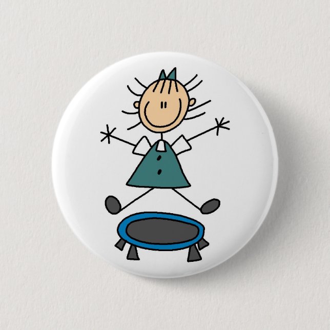 Trampoline Stick Figure Button (Front)