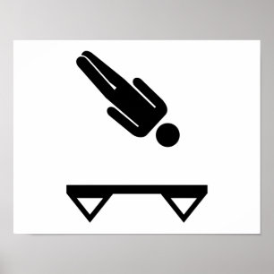 Trampoline trampolining poster