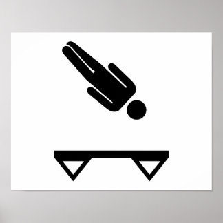 Trampoline trampolining poster
