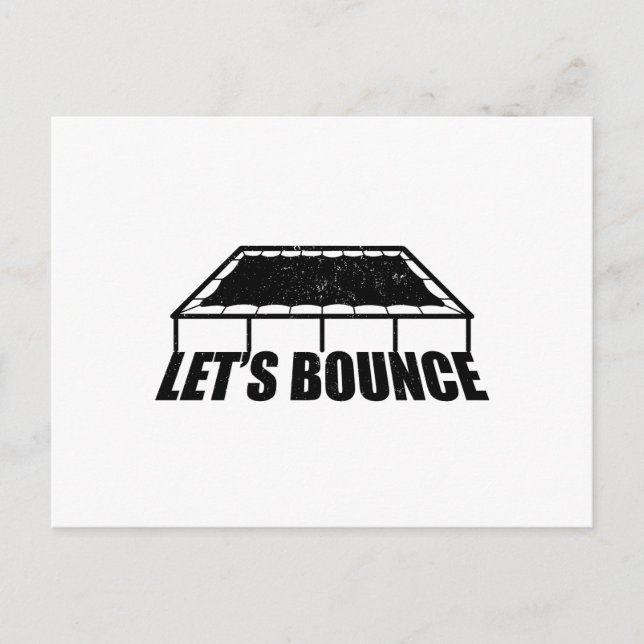 Trampoline Workout | Jumpstyle Sport Hobby Gift Postcard (Front)