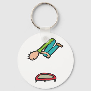 Trampolining Key Ring