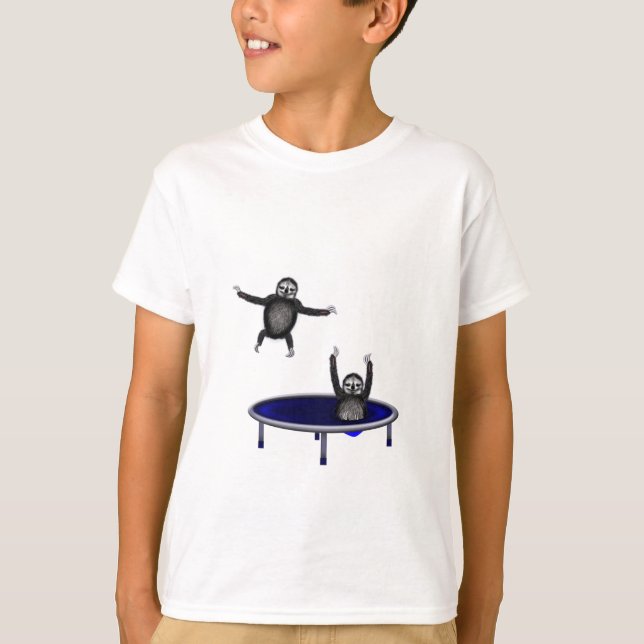 trampolining sloths T-Shirt (Front)