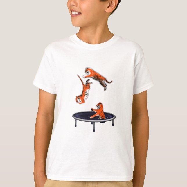 trampolining tiger T-Shirt (Front)