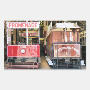 TRAMS RECTANGULAR STICKER