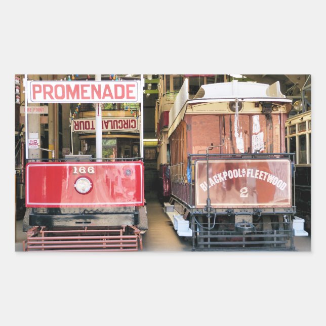 TRAMS RECTANGULAR STICKER (Front)