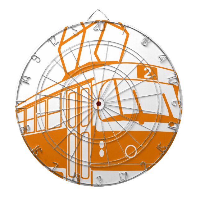 Tramway transportation electric dartboard (Front)
