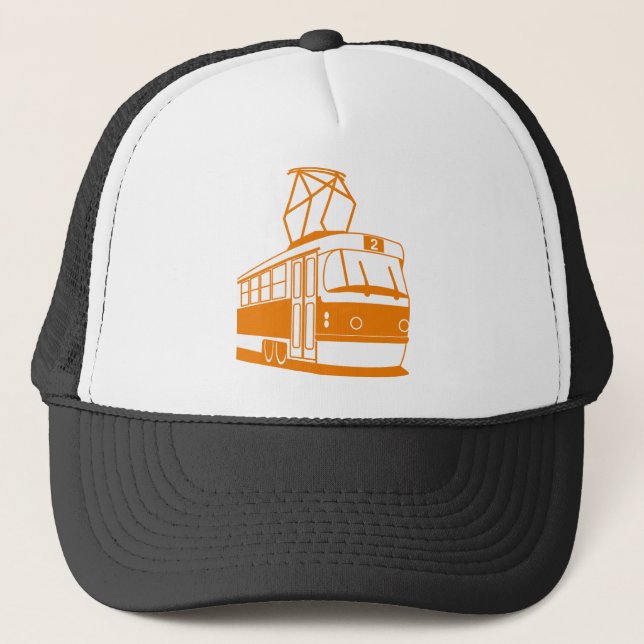 Tramway transportation electric trucker hat (Front)