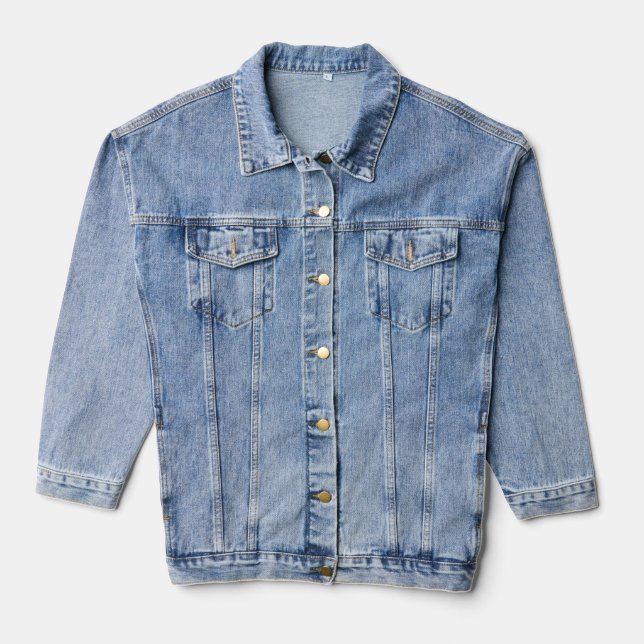 Trance Electronic Dance Music Denim Jacket (Front)