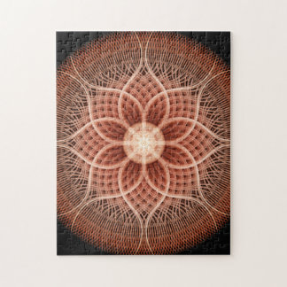 Trance Lotus Mandala Jigsaw Puzzle