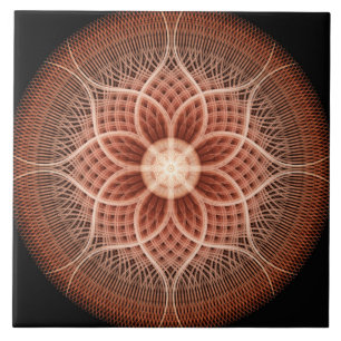 Trance Lotus Mandala Tile