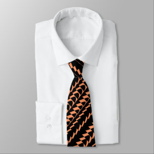 Trance Party - Black and Apricot Tie