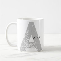 Trandy Oversized Monogrammed Initial & Name Mug
