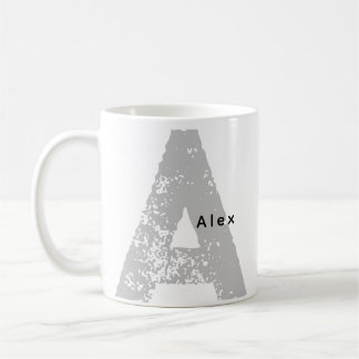 Trandy Oversized Monogrammed Initial & Name Mug