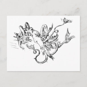 Tranformism vintage postcard