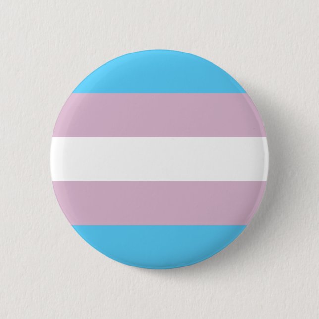 Trangender pride! 6 cm round badge (Front)