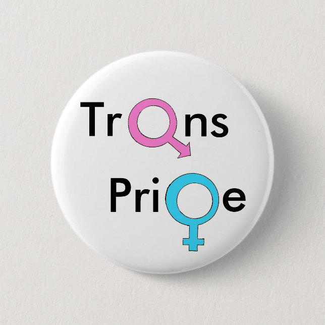 Trangender/Transexual Pride 6 Cm Round Badge (Front)