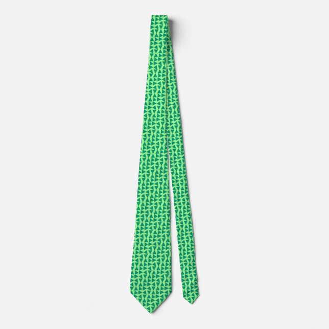 Trangular Variation - Pale Green with Darker Green Tie (Front)