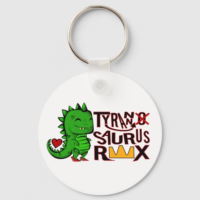Tranny Saurus Rex Key Ring (Front)
