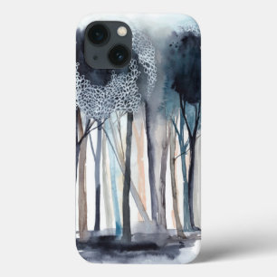 Tranquil Abstract Trees iPhone 13 Case