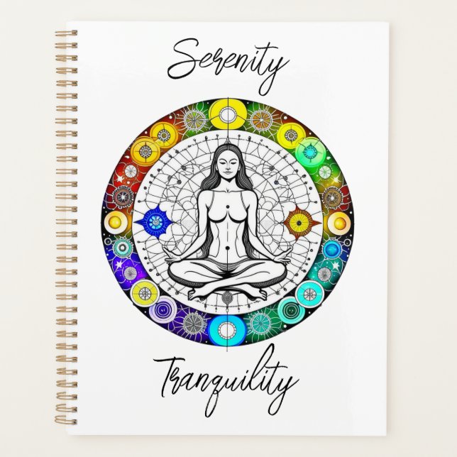 Tranquil and Serene Peaceful Meditation Planner (Front)
