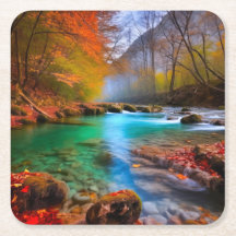 Tranquil Autumn River Landscape 