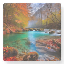 Tranquil Autumn River Landscape 