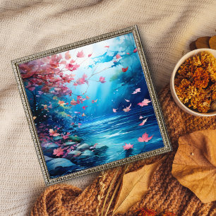 Tranquil Autumn Walk by the River Photo Print