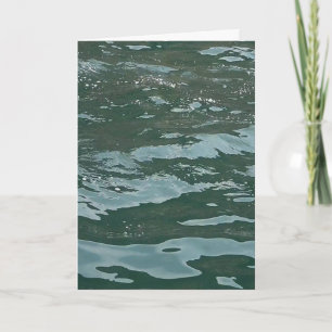 Tranquil Azure Oceanic Waves Seascape Scene Card