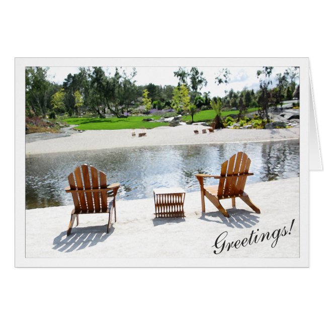 Tranquil Beach Chairs Photo with Frame Set (Front Horizontal)