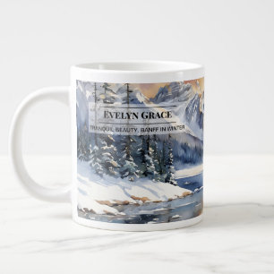 Tranquil Beauty, Banff in Winter – Large Mug
