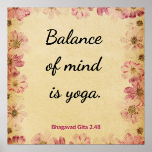 Tranquil Beige Pink Gita Balance Yoga Floral Print