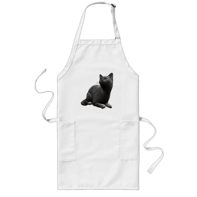 Tranquil Black Cat Apron (Front)