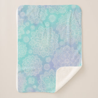 Tranquil Bloom Sherpa Blanket