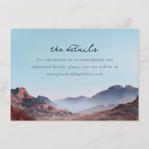 Tranquil Blue Earthy Landscape Enclosure Card