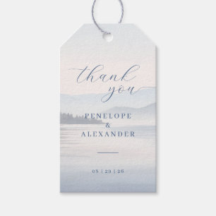 Tranquil Blue Landscape Gift Tags