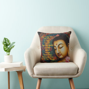 Tranquil Buddha Personalized Message – Zen Gift Cushion