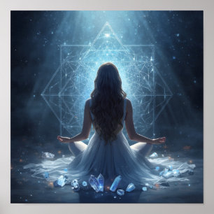 Tranquil Crystal Sanctuary Poster