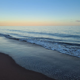 Tranquil Devon Sunset Beach Notebook