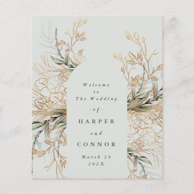 Tranquil Eucalyptus Elegant Green Breezy Sea Glass (Front)