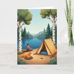 Tranquil Fathers Day Woods Card
