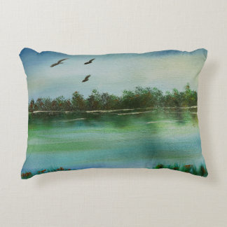 Tranquil Florida River  Decorative Cushion