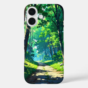 Tranquil Forest Path iPhone 16 Case