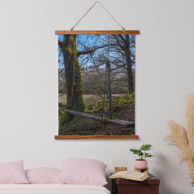 Tranquil Forest Swing Hanging Tapestry (Bedroom)