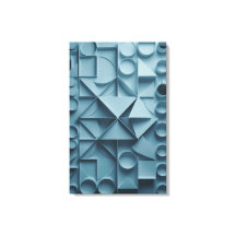 Tranquil Geometry Abstract Canvas Print 