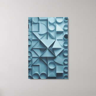 Tranquil Geometry Abstract Canvas Print 