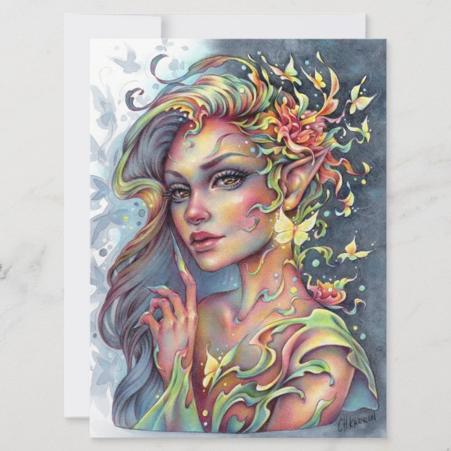 Tranquil Grace Art Card Forest Spirit Fantasy  (Front)