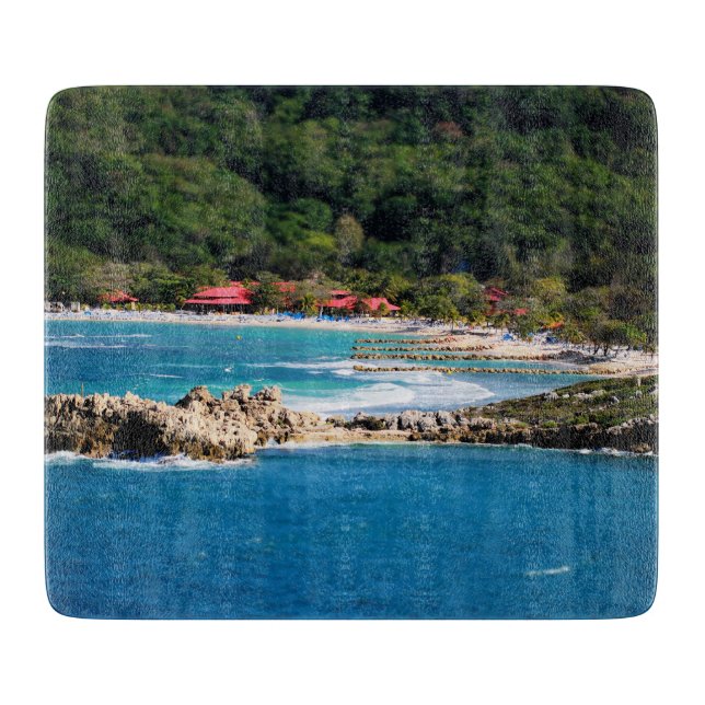 Tranquil Island Paradise Labadee Haiti Cutting Board (Front)