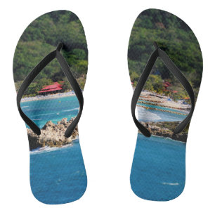 Tranquil Island Paradise Labadee Haiti Flip Flops