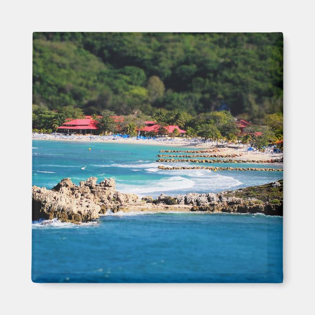 Tranquil Island Paradise Labadee Haiti Magnet (Front)