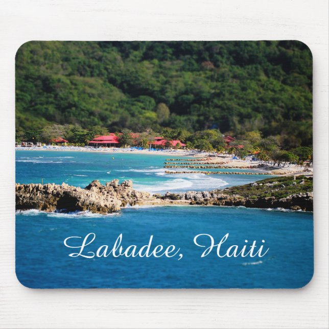 Tranquil Island Paradise Labadee Haiti Mouse Mat (Front)